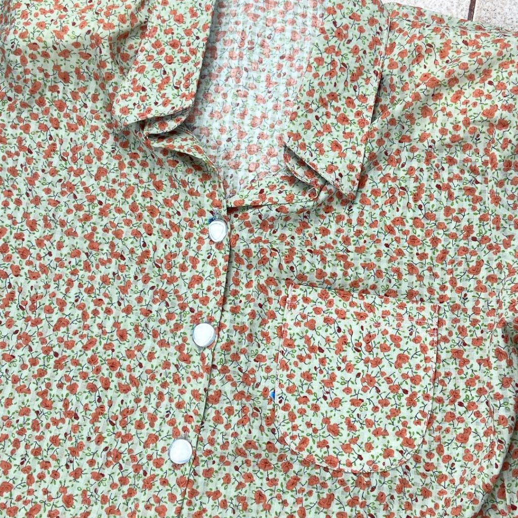 083 - 090 เสื้อผู้หญิง เสื้อผู้สูงอายุ อก 40-52 ใส่สบาย ไม่ร้อน ไม่รีบ เนื้อผ้าพิมพ์ลายดอกไม้ ดีไซน์สำหรับคุณแม่และคุณยา