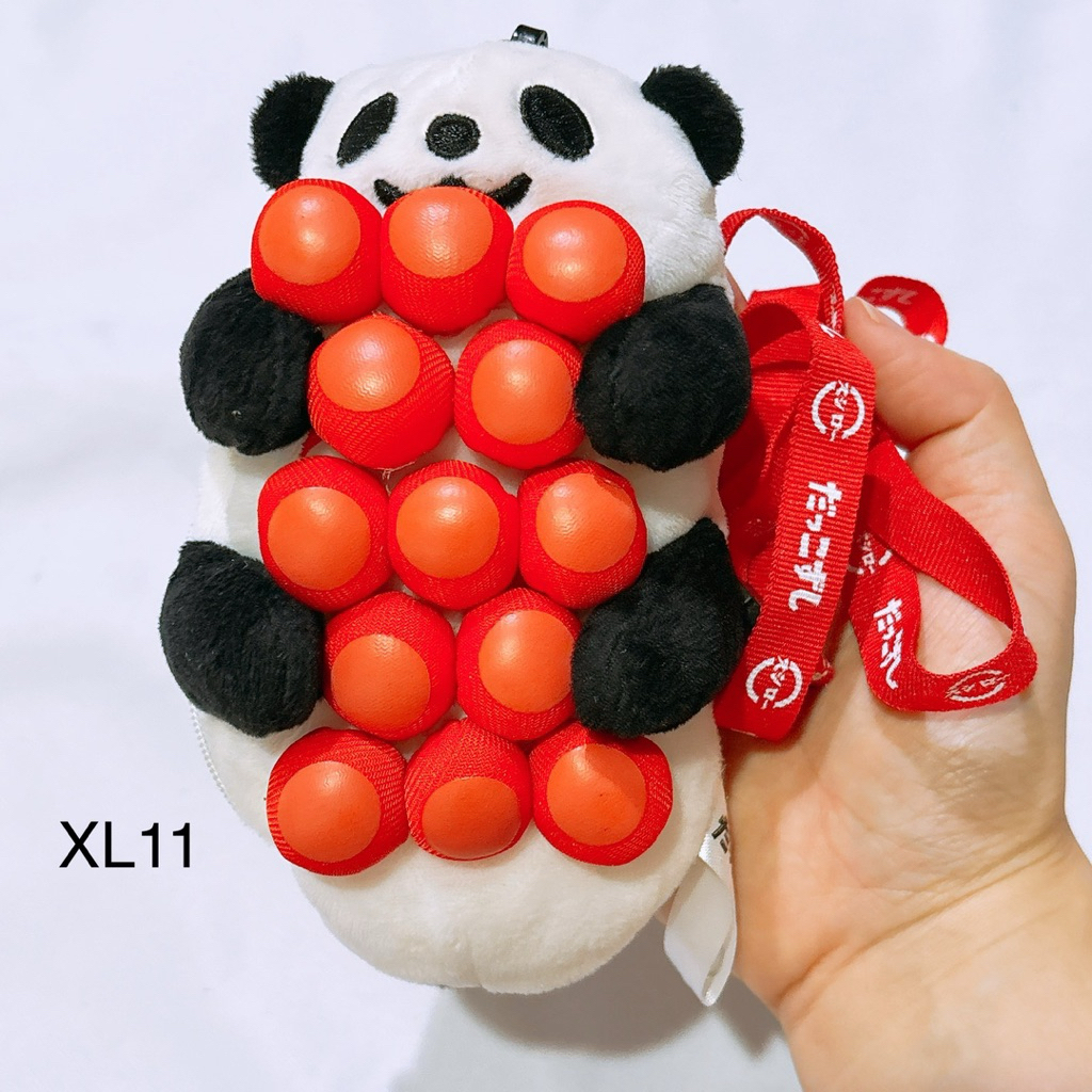 พวงกุญแจ ตุ๊กตา กระเป๋า ที่ใส่บัตร sushiro ซูชิโระ หมีแพนด้า หน้าไข่ปลาคาเวีย