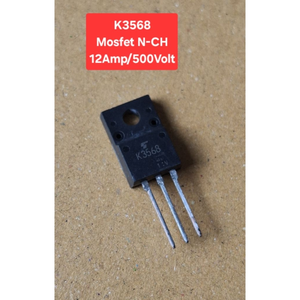 K3568 Mosfet N-CH 12Amp/500Volt