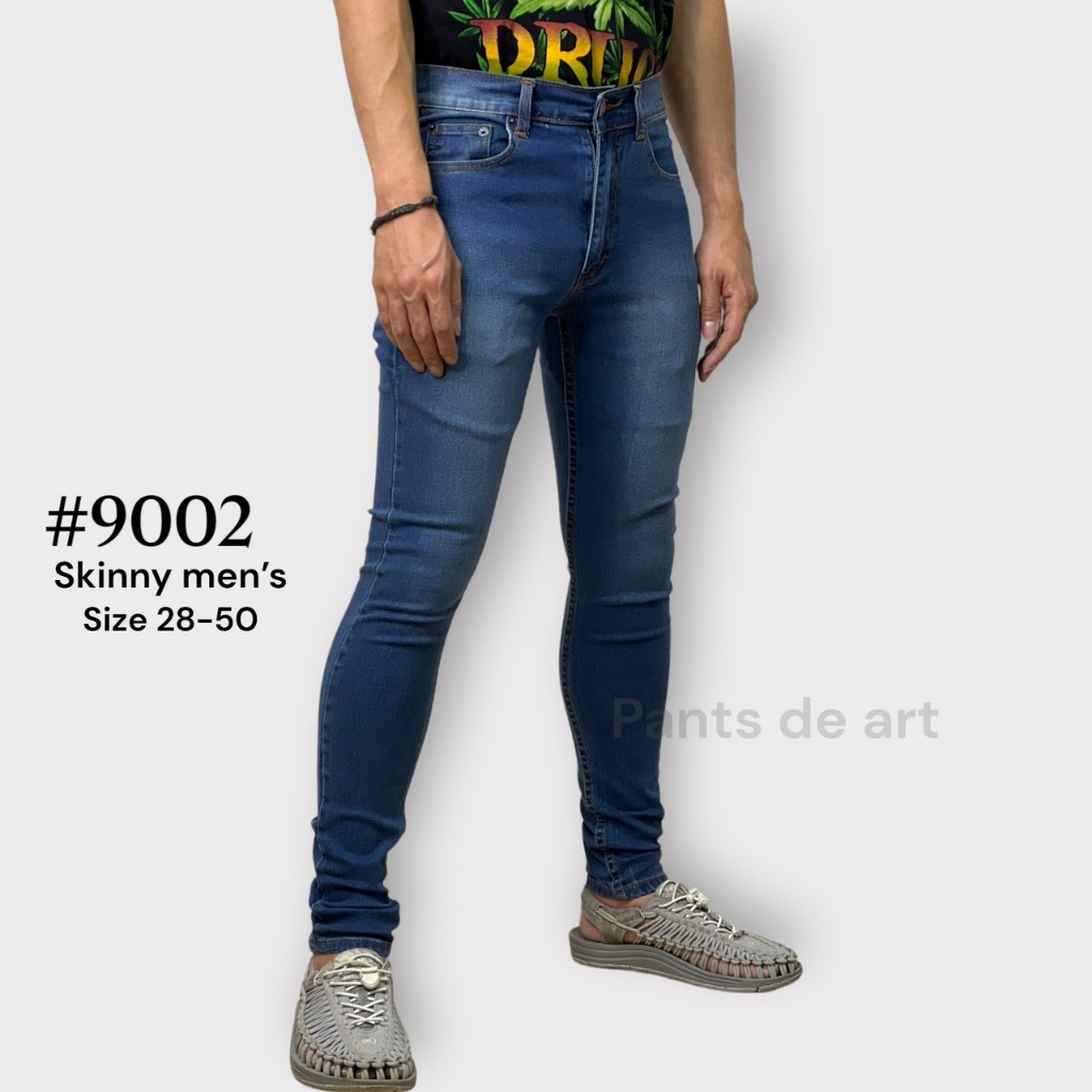 PANTSDEART ยีนส์ชาย ขาเดฟ ผ้ายืดเนื้อนิ่ม รุ่น9003 ฟอกเซอร์ มีสีเข้ม/อ่อน SIZE28-50" (มีชำระเงินปลายทาง)