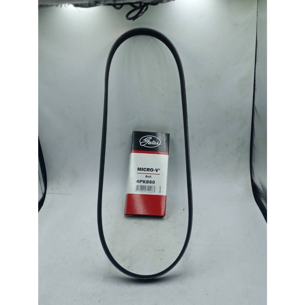 สายพาน GATES สายพานแอร์ TOYOTA AE101 4AFE 4PK-860  •	สำหรับรถยนต์ TOYOTA AE101 4AFE