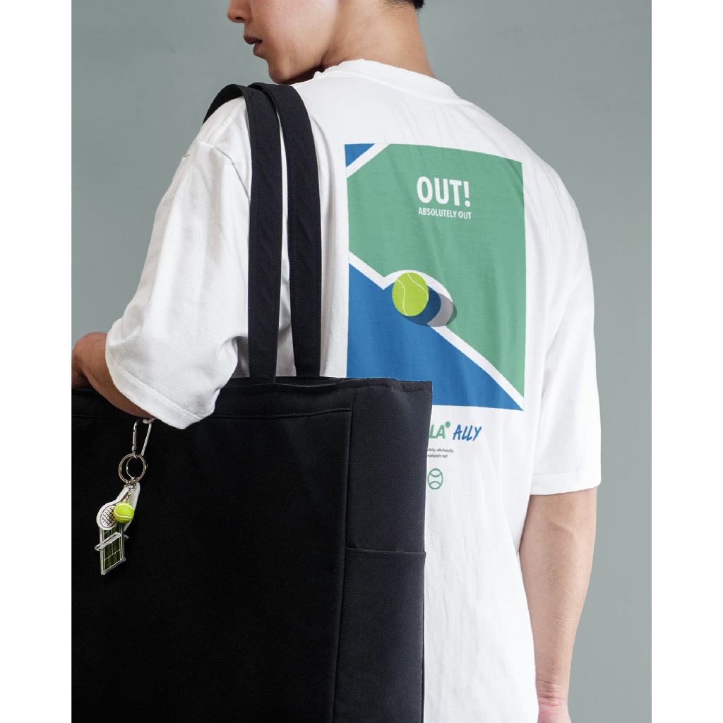 [Oversized] เสื้อยืดคอกลมโอเวอร์ไซส์ Cotton 100 % Essala Ally Tennis Collection