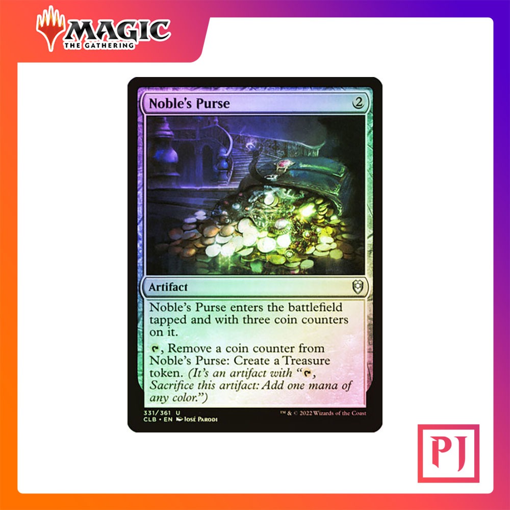 [MTG] Noble's Purse [CLB] [ARTIFACT] [UNCOM] [FOIL] [ENG] (การ์ดเมจิค / Magic the Gathering)