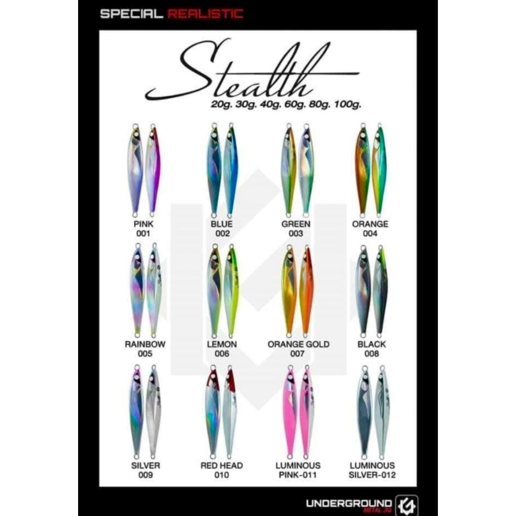 เหยื่อจิ๊ก LF รุ่น STEALTH เหยื่อทรงสปีด ใช้ได้ผลดีเยี่ยม