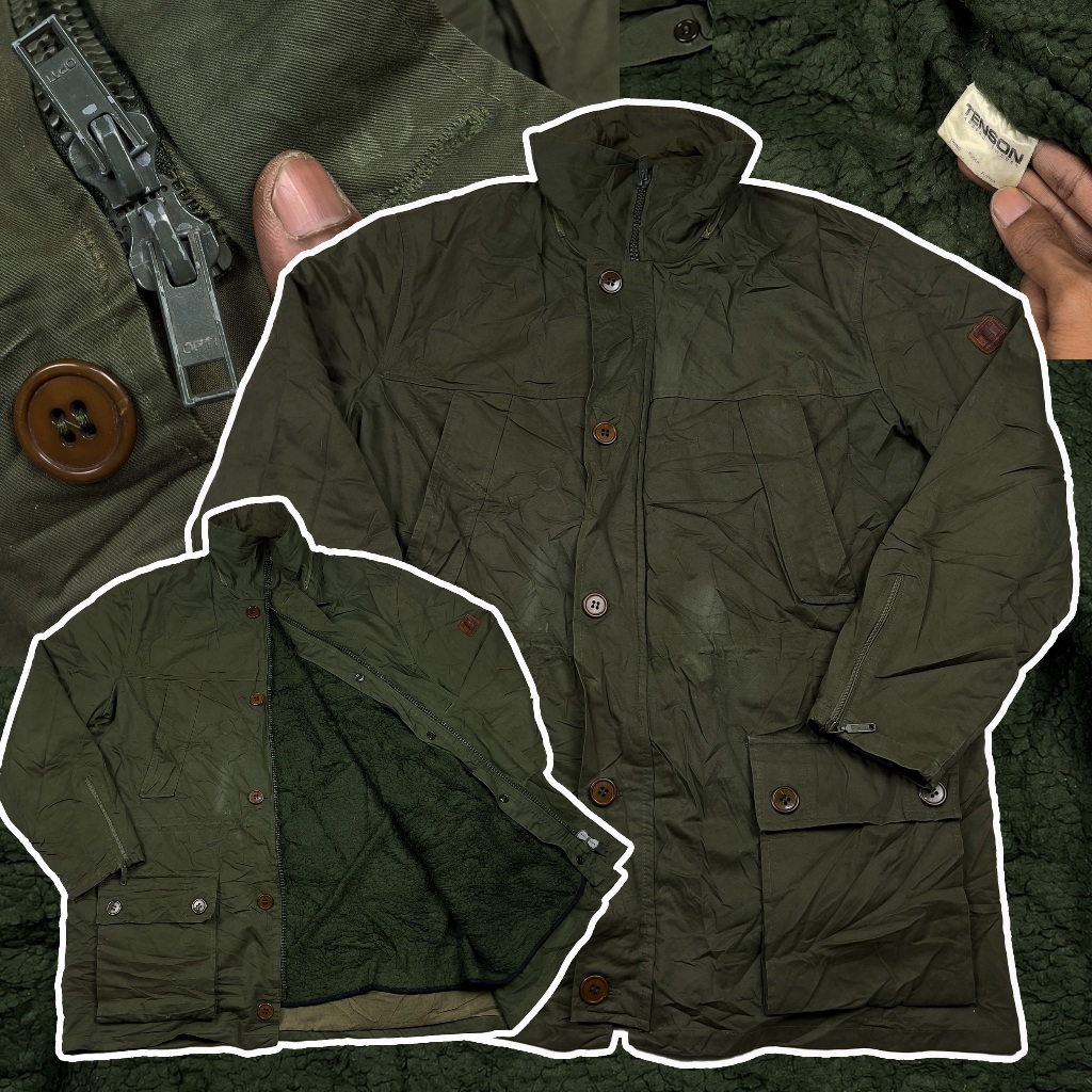 แจ็คเก็ตเดินป่า vintage Tenson Swedish parka coat cold war Luigi Mangione แจ็คเก็ตวินเทจ มี 1ตัว สภา