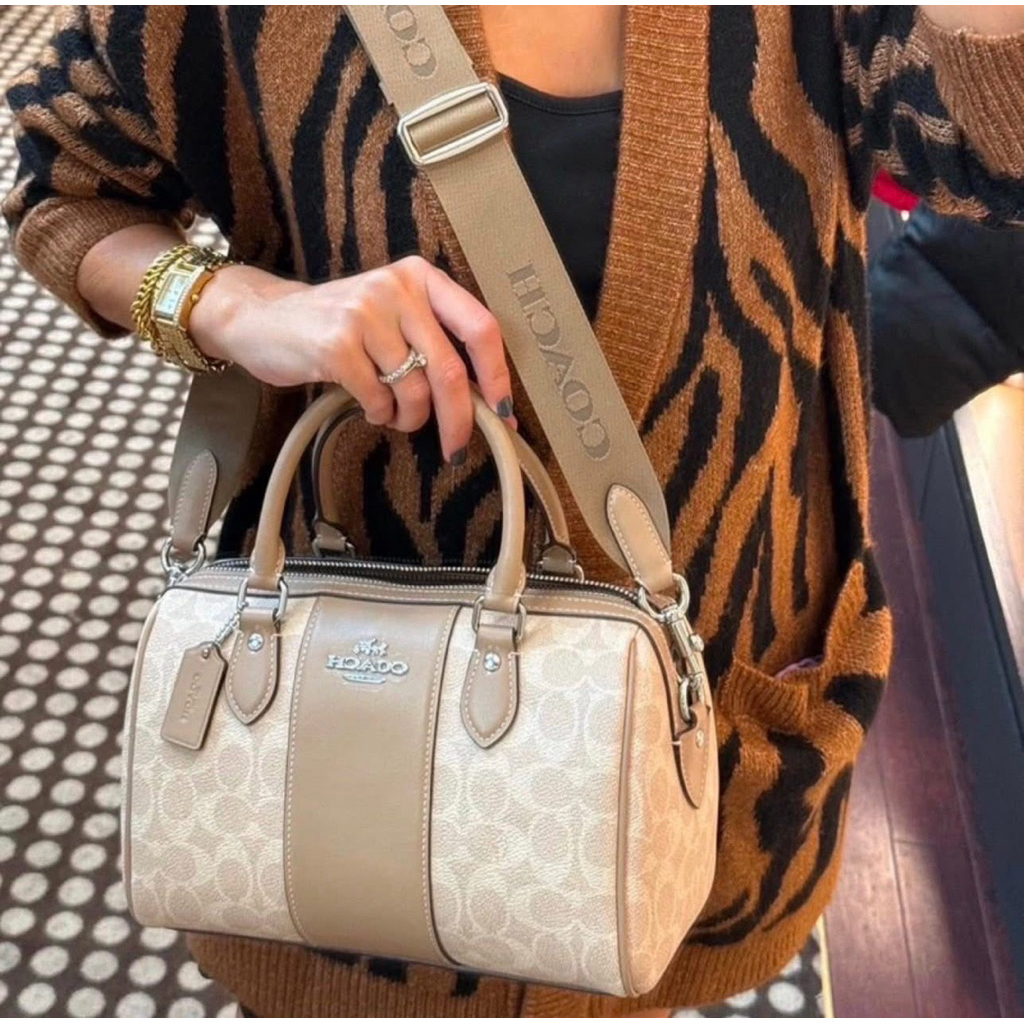 Coach ROWAN SATCHEL BAG IN SIGNATURE CANVAS Style No. CW376