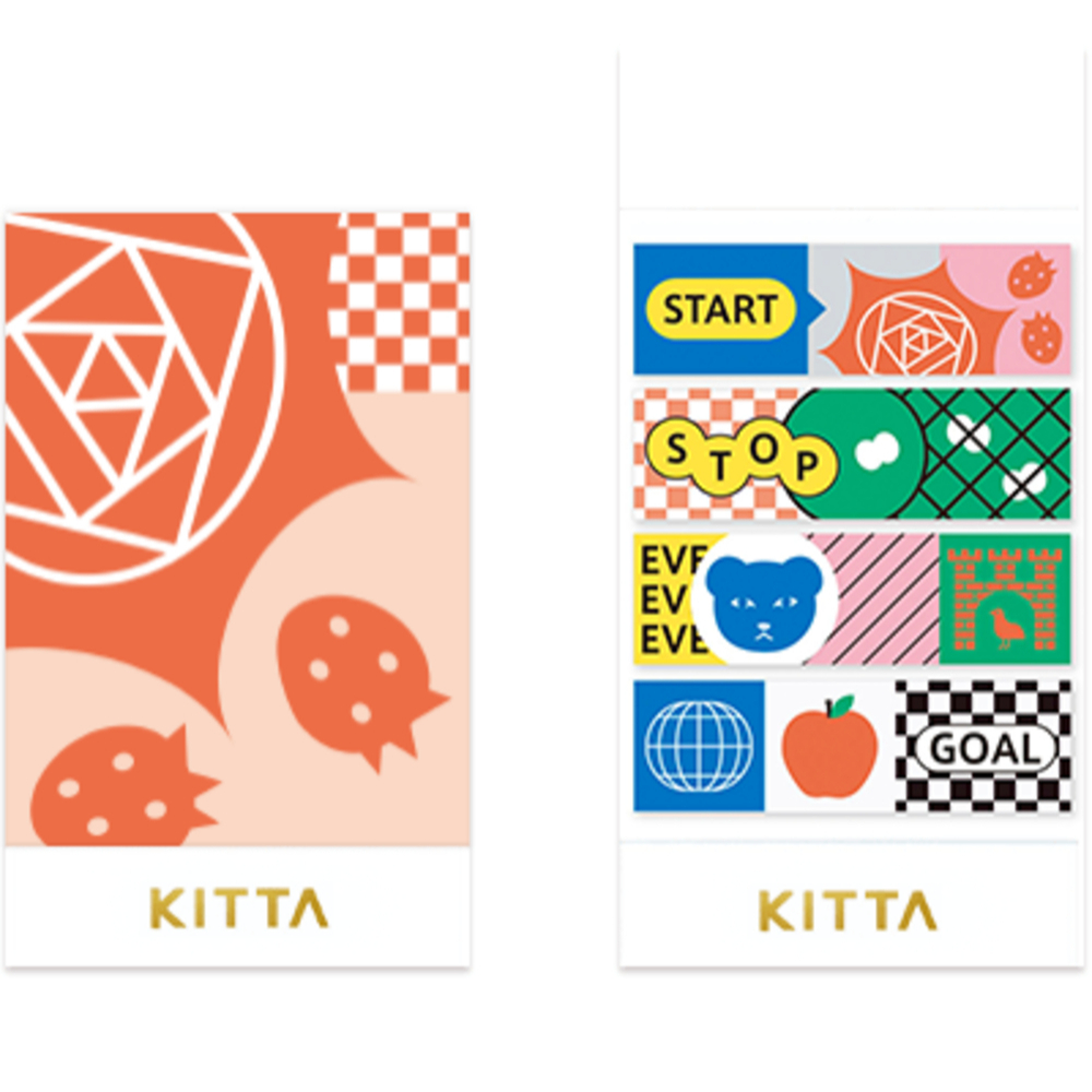 KITTA Jabara Extended (KITZ) / Washi tape แบบแผ่นพร้อมใช้งาน รุ่น Extened แบรนด์ KITTA จากประเทศญี่ป