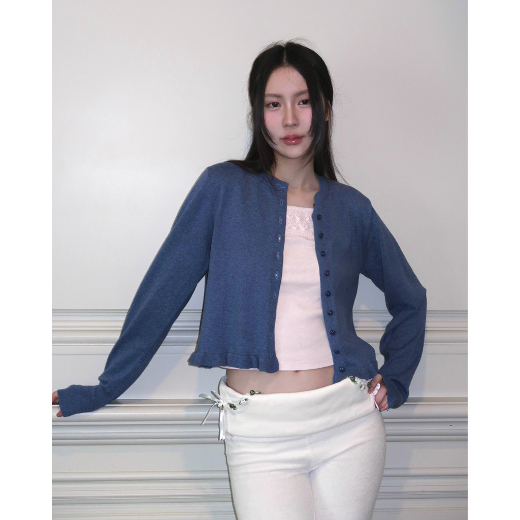 rollriroo เสื้อคาร์ดิแกนขอบปลายระบาย รุ่น Odette Cardigan - รูปที่ 5