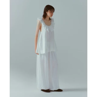 COWORKER - Ruffle Mini Dress เดรสสั้นคอระบายแขนกุด