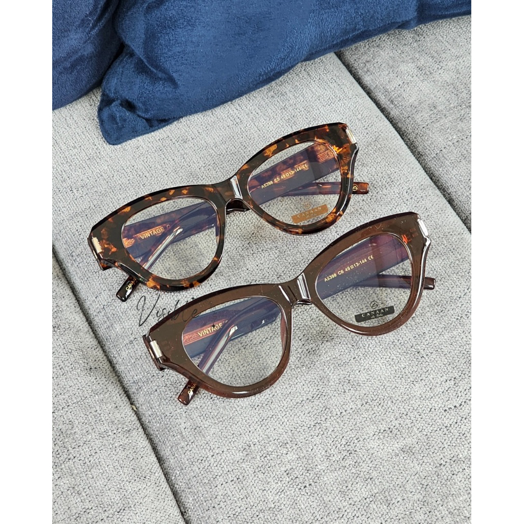 VISIBLE EYEWEAR 5398 Canaan Vintage Collection SuperBlueAuto Lens 3in1 แว่นกรองแสงสีฟ้าออกแดดเปลี่ยน