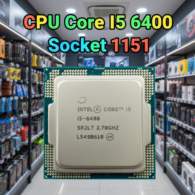 Chip CPU Core I5 6400 Gen6 สำหรับอัพเกรด ใส่กับเมนบอร์ด 1151 แถมซิลิโคน