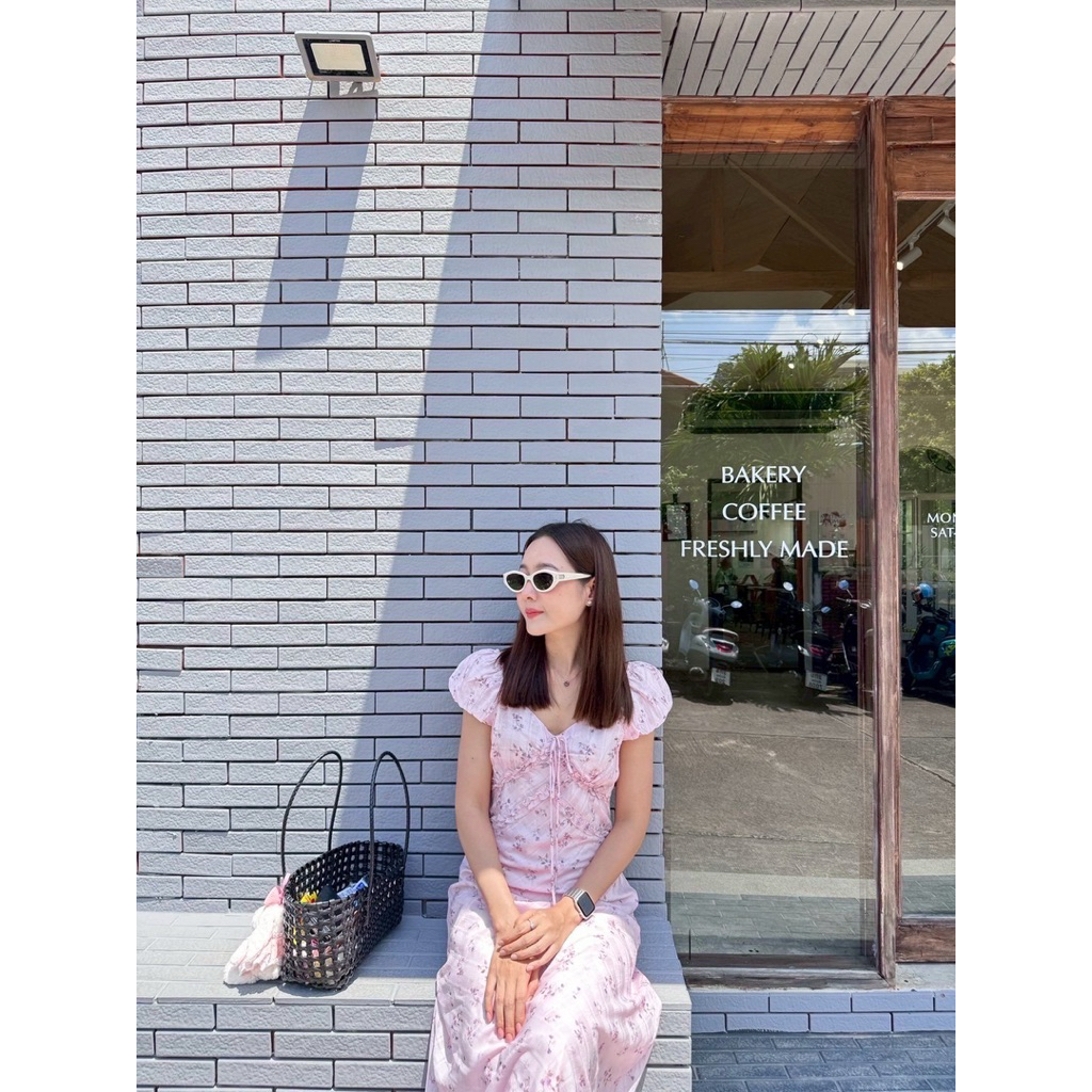 Anatasia dress ❤️‍ แมกซี่เดรสยาวสีชมพู,เหลือง ราคา ถูกที่สุด ดีลบีเคเค แกลเลอรีภาพที่ 9