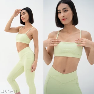 BKKFit Ribbed Square Bra สปอร์ตบราตะขอหลัง ผ้า ribbed รุ่น Square