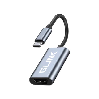 GLINK (GL053) Type-C TO HDTV Adapter 4K 60Hz (สายแปลงสัญญาณ Usb Type-C เป็น HDMI) GL-053