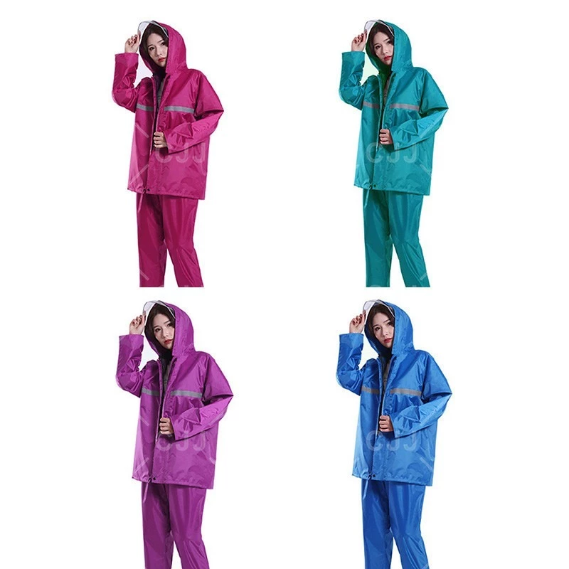 ชุดกันฝนผู้ใหญ่ครบเซ็ต เสื้อ+กางเกง มีแถบสะท้อนแสง thumbnail 10