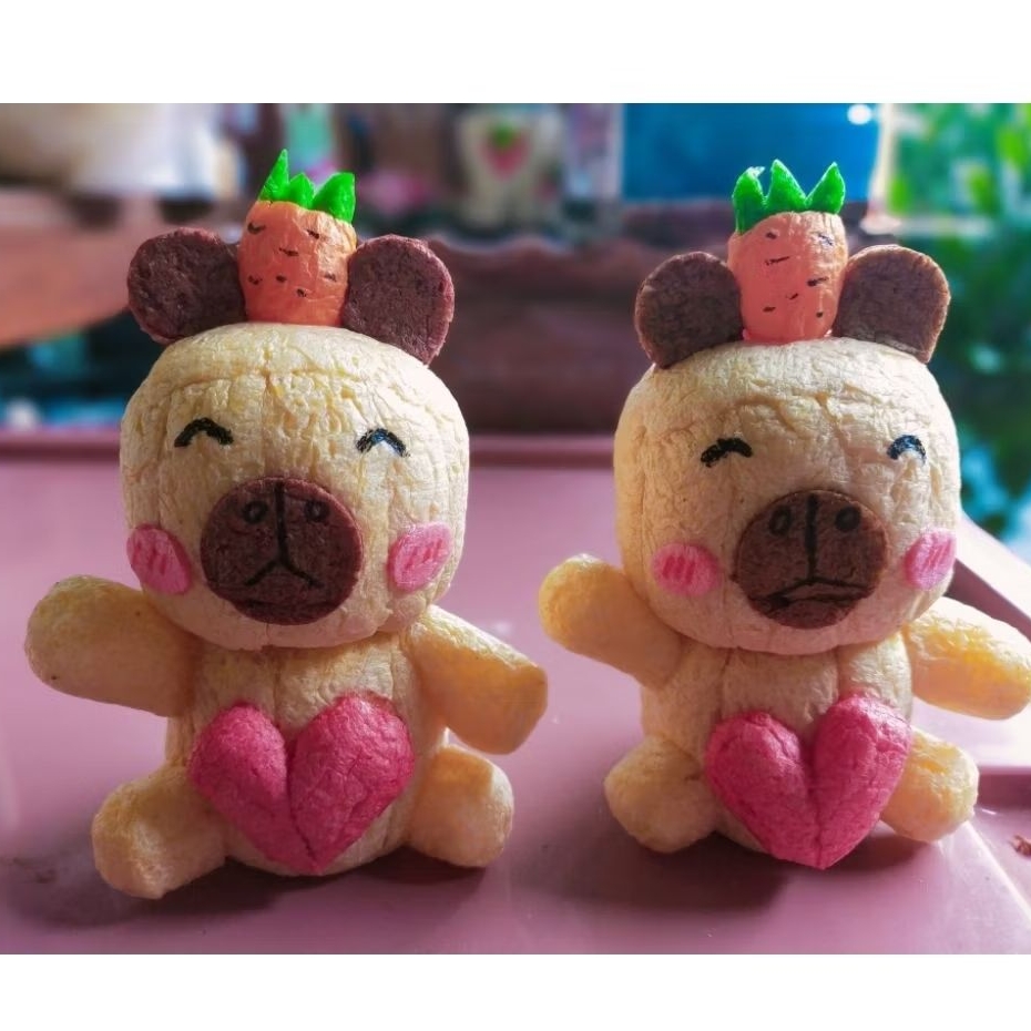 ตุ๊กตาทำกระทงอาหารปลา รูปคาปิบาร่า