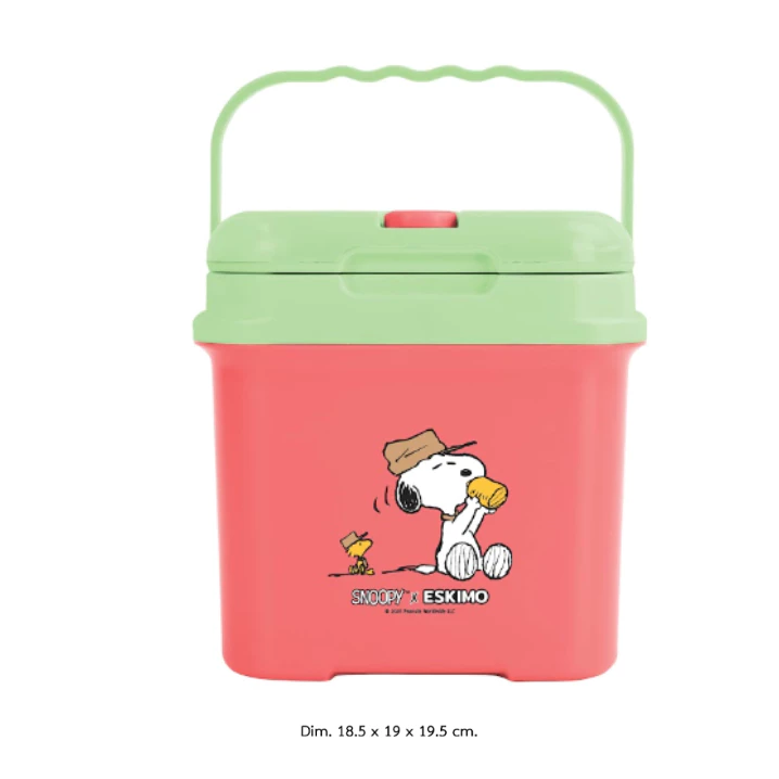 ESKIMO COOLER กระติกน้ำแข็ง 3 ลิตร กระติกเก็บความเย็น มีช่องใส่หลอด เก็บเย็นนาน 12 ชั่วโมง ลาย Snoopy KC300SQ thumbnail 7