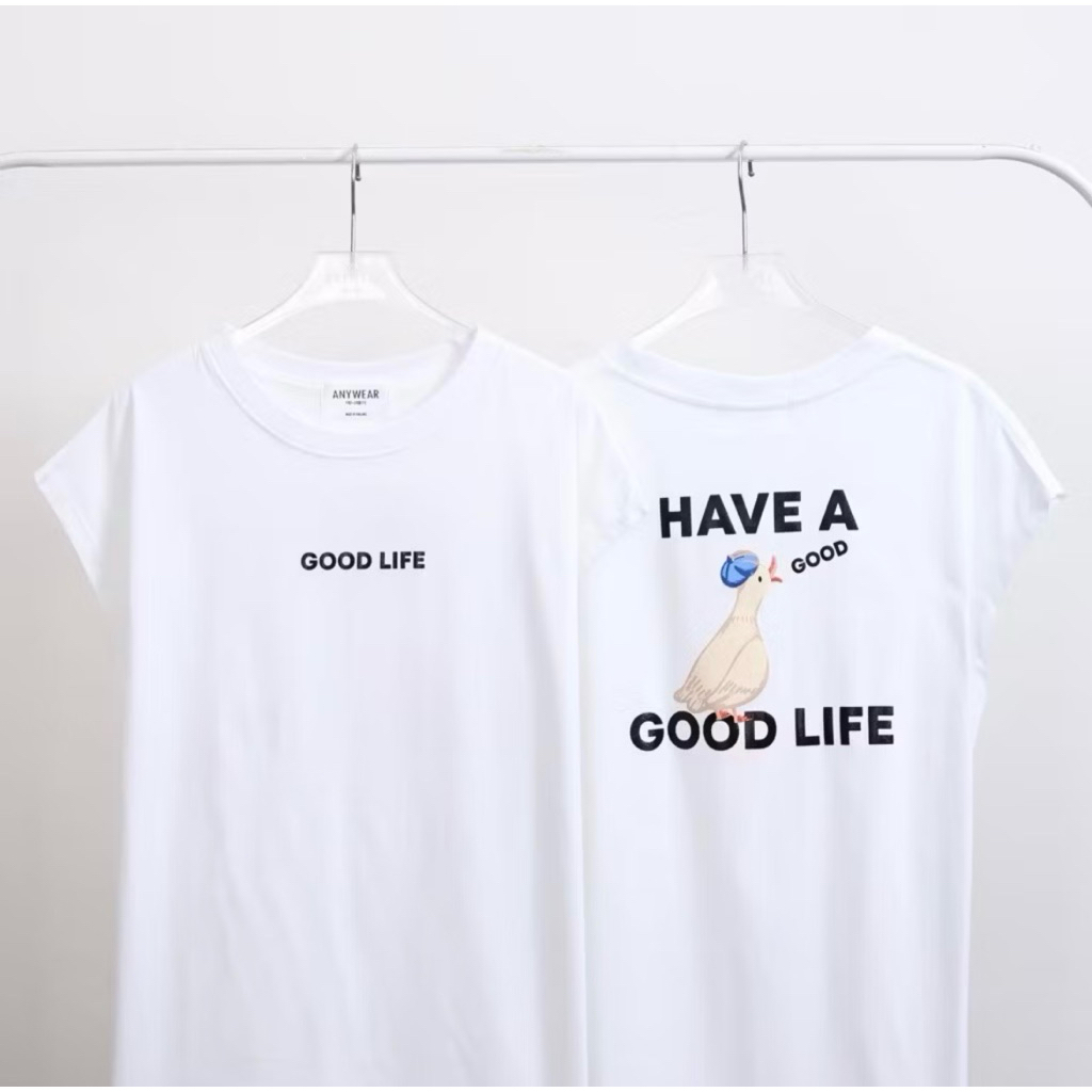 เสื้อแขนกุด cotton100% โอเวอร์ไซร์ งานป้านAnywere