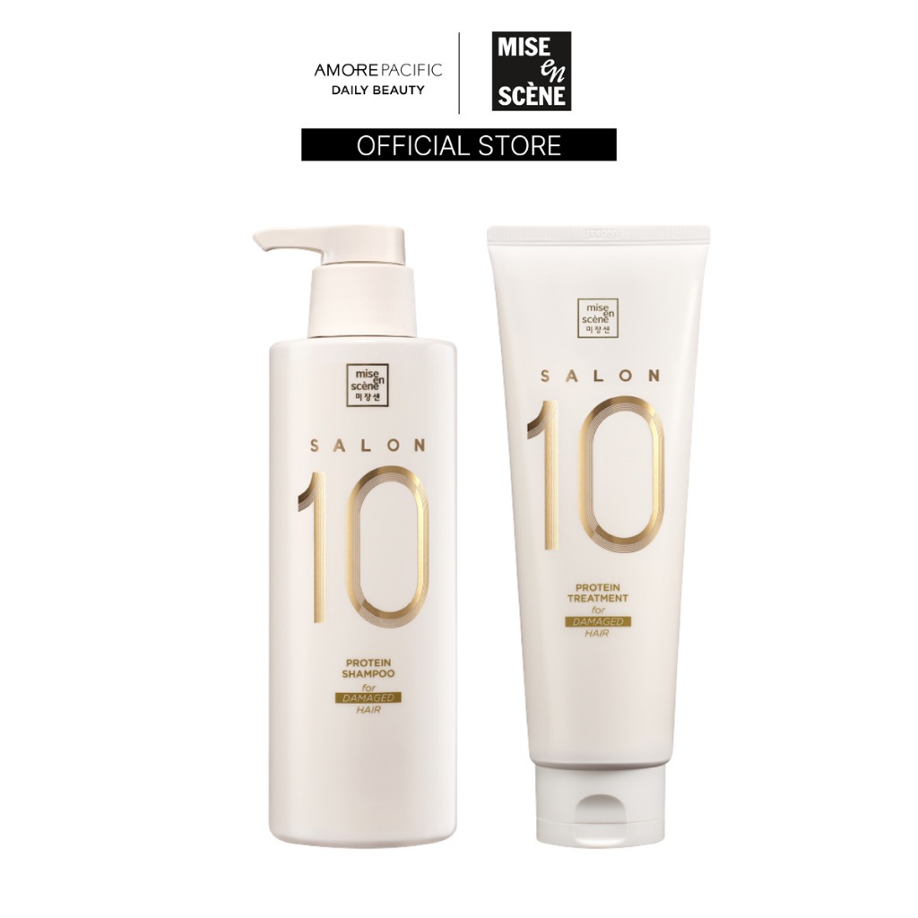 mise en scène SALON 10 PROTEIN SHAMPOO & TREATMENT FOR DAMAGED HAIR