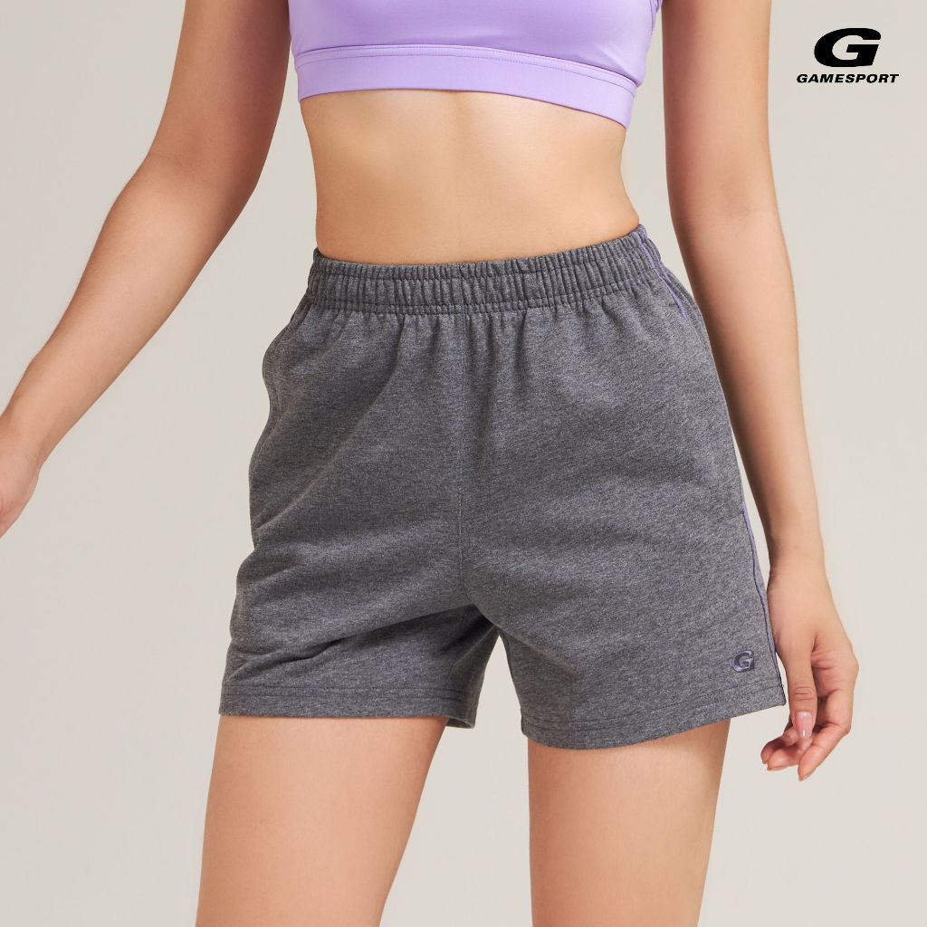 GAME SPORT Shorts | G-8030 | กางเกงขาสั้น 2 ส่วน ผู้หญิง ผ้าคอตตอน ระบายอากาศได้ดี สวมใส่สบาย