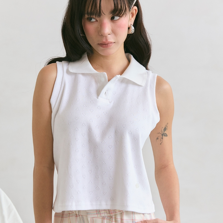 JELLYPLEASE (Sweet Glimpse) GLEAM - sleeveless polo