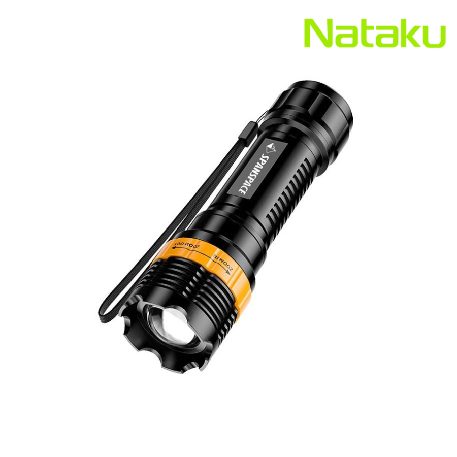 Nataku ไฟฉายแรงสูง ไฟฉาย LED flashlight ปรับได้หลายโหมด กะทัดรัด พกพาสะดวก ใช้งานสูงสุดนาน 3ชั่วโมง