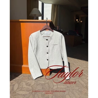 THESUNCO-Taylor Blazers (เทย์ลอร์)เบลเซอร์ครอป กระดุมTHESUNCO