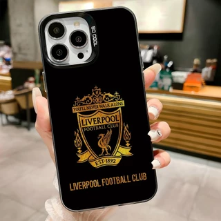 ลิเวอร์พูล FC เคสสําหรับiphone 17 Pro Max 15 14 XR 13 11 8 7 แฟชั่นชุบโลหะCool Creativeแบรนด์อินเทรนด์เคสซิลิโคนอ่อนนุ่ม