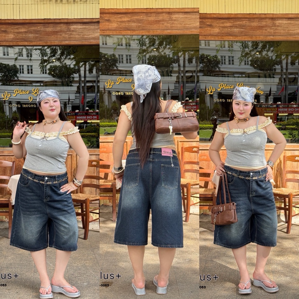 Chubby Supi - 🌟 Cropped Pants🌟 กางเกงยีนส์8ส่วน (wa)