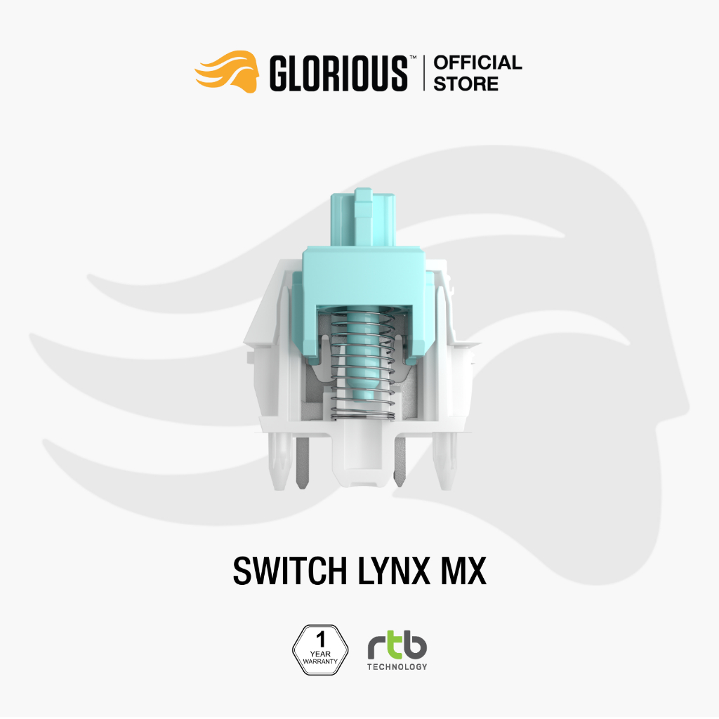 Glorious Lynx MX Standard Switches - Linear สวิตช์คีย์บอร์ด Mechanical Keyboard (36 pcs/box)