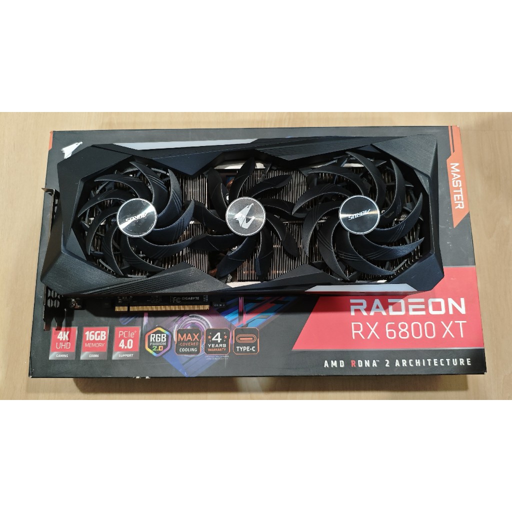 AORUS Radeon™ RX 6800 XT MASTER 16G การ์ดจอมือ 2 สภาพดี