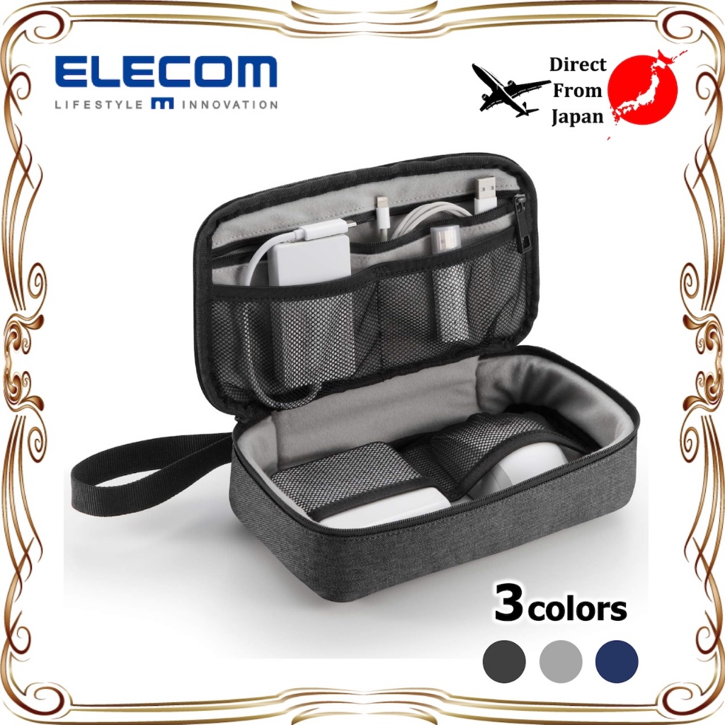【Direct from Japan】ELECOM Travel Pouch Gadget Pouch Bag-in-Bag Travel Business Trip Storage BMA-F01X