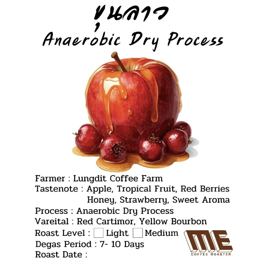 เมล็ดกาแฟขุนลาว Anaerobic dry Process หอมหวานแนว Apple 🍎🍎