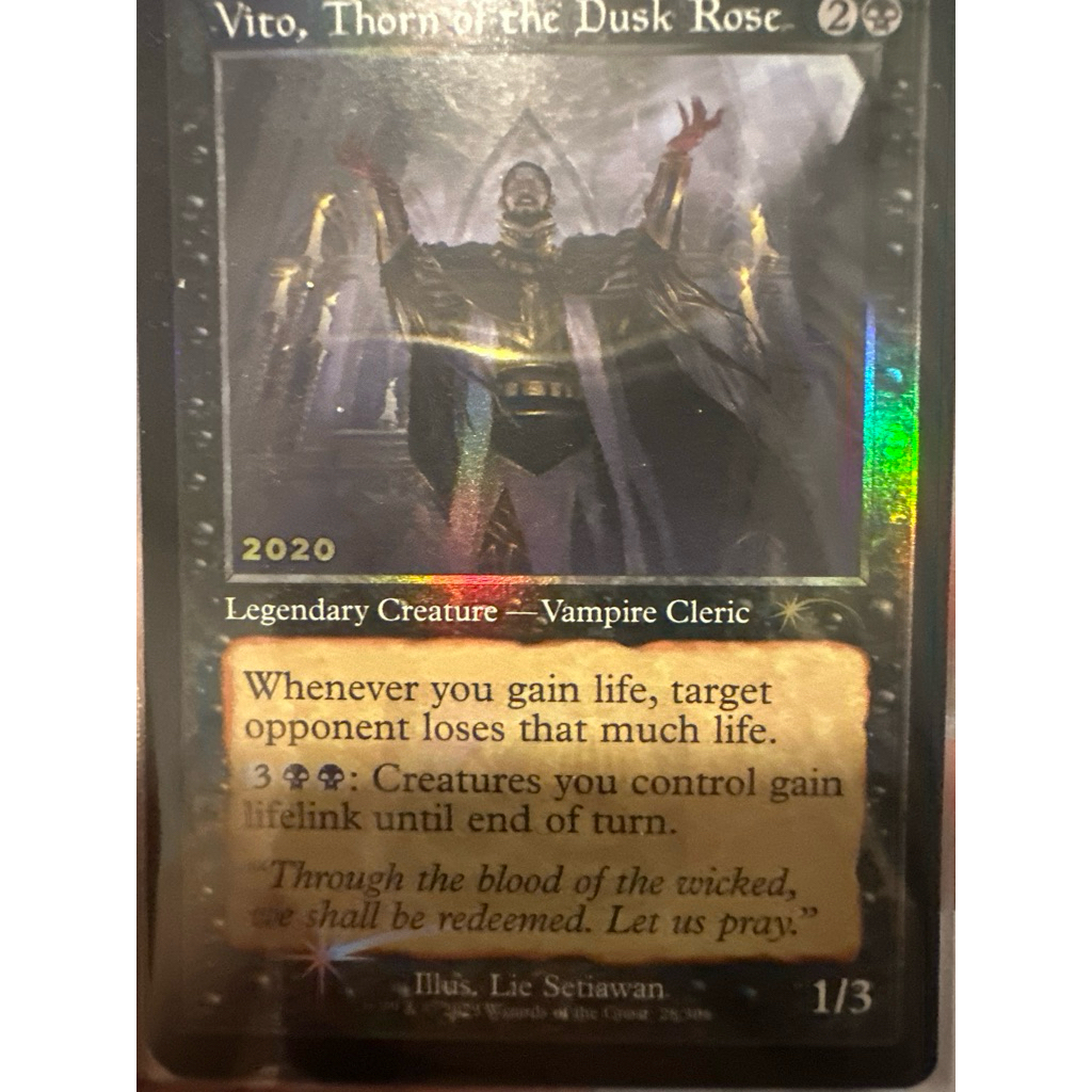 Vito, Thorn of the Dusk Rose (30th Anniversary Foil)  การ์ด Magic The Gathering ของแท้