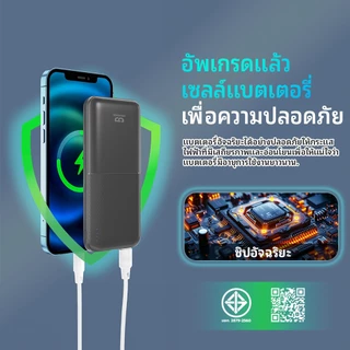 GOOJODOQ PowerBank แบตสำรอง 10000mAh 10w ชาร์จเร็ว Fast Charge Type C พาว์เวอร์แบงค์