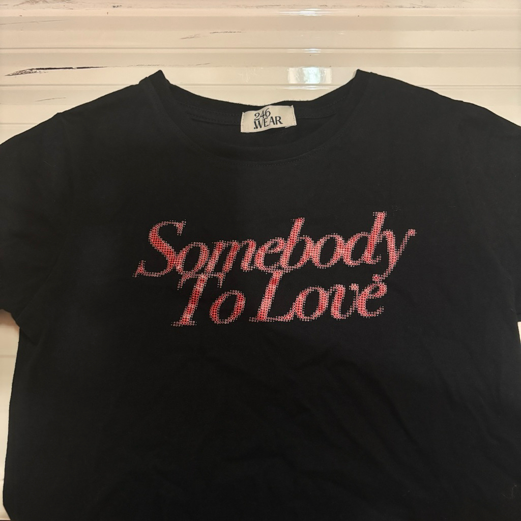 ส่งต่อ เสื้อยืดเบบี้ที สีดำ 246wear