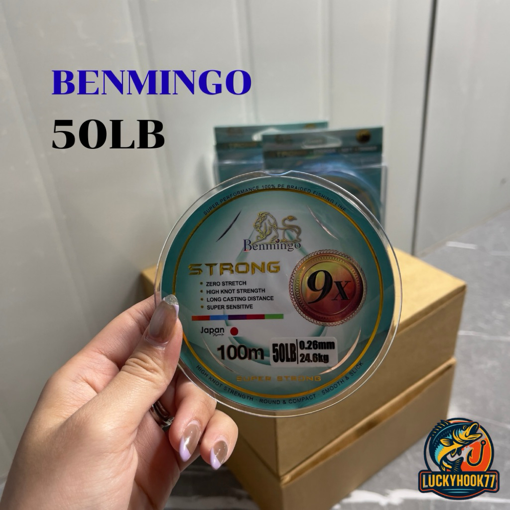 สายพีอี PE Benmingo STRONG X9 100M สีรุ้ง มัลติคัลเลอร - รูปที่ 6