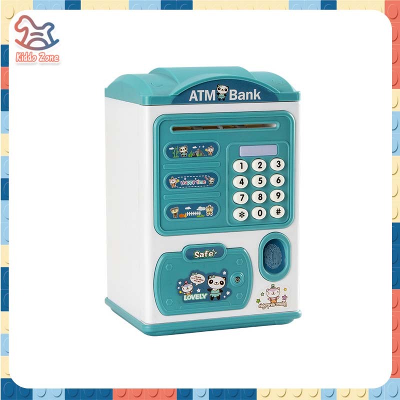 กระปุกออมสินไฟฟ้า ตู้เอทีเอ็มเด็ก สามารถตั้งรหัสผ่านได้ กระป๋องเก็บเงิน กระปุกออมสินตู้เซฟ มีดนตรีมีรหัส - รูปที่ 5