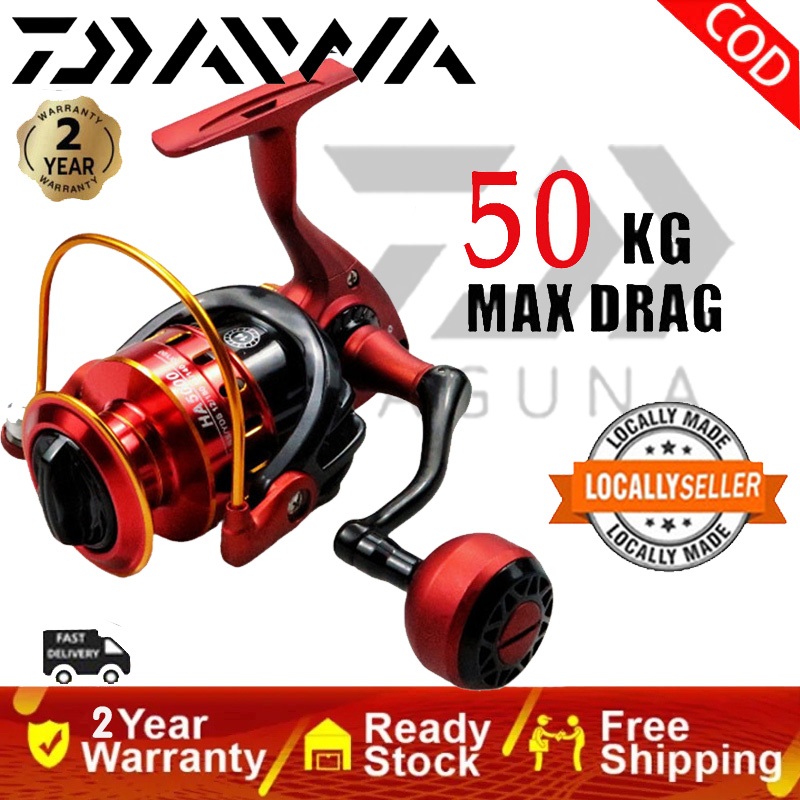 daiwa Reel รอกตกปลาโลหะเต็มรูปแบบอัตราส่วนเกียร์  กิโลกรัมความต้านทานสูงสุดรีลสำหรับน้ำจืดและน้ำเค็ม
