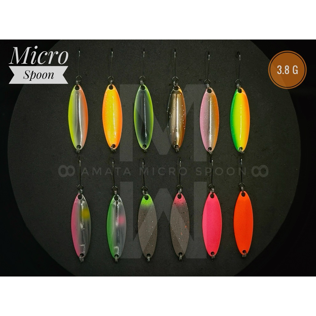 “ เหยื่อปลอม ” ไมโครสปูน ขนาด 3.8 กรัม : Micro Spoon 3.8 g :