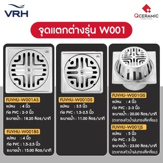 VRH ตะแกรงน้ำทิ้งFUVHU-W002FS FUVHU-W001AS FUVHU-F002AS FUVHU-W001BS FUVHU-W001DS FUVHU-W001GS FUVHU-W002AS FUVHU-W001JS