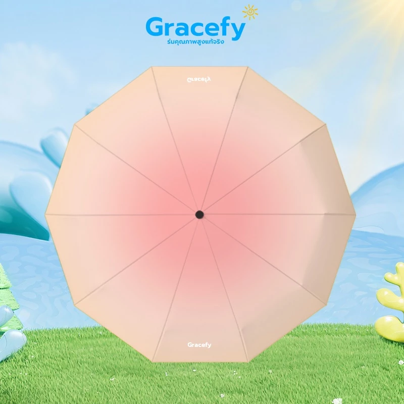 Gracefy ร่มพับพกพา อัตโนมัติ กันUV กันลมกันฝน thumbnail 9