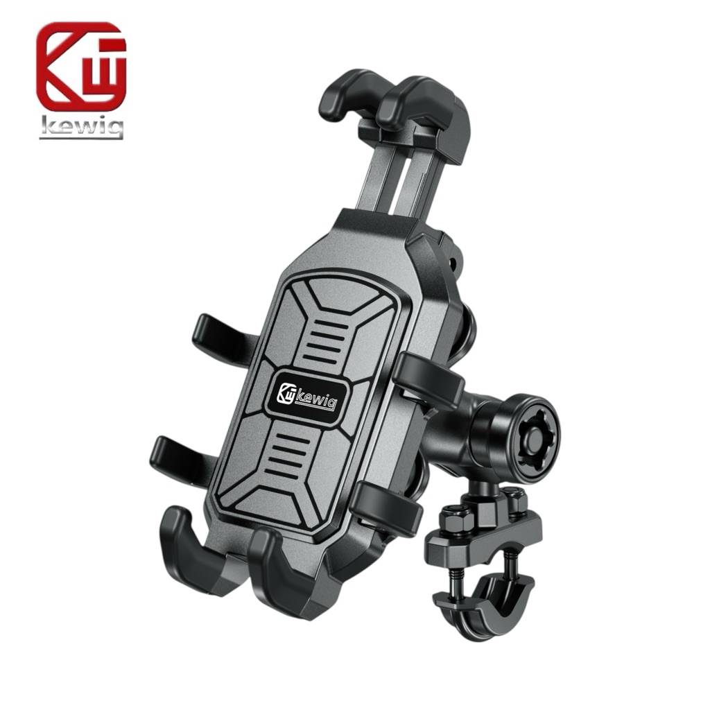 Kewig M26(S) ที่ยึดโทรศัพท์มือถือมอเตอร์ไซค์ พร้อมระบบซับแรงกระแทก ลดการสั่นสะเทือน (รุ่นประหยัด)