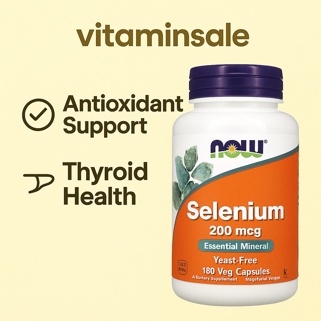 Now Foods Selenium 200 mcg 180 Vcaps
