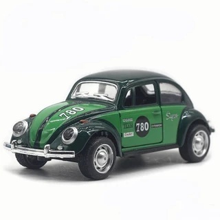 โมเดลรถเต่า Beetle รถเหล็ก ไม่มีกล่อง มีลาน เปิดประตูได้ รถคลาสสิค