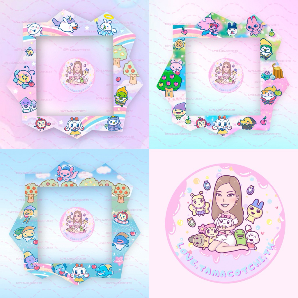 update3/2🌟tamagotchi paradise 2in1 กรอบสติกเกอร์ติดหน้าจอ ติดกรอบหรือใส่ใต้จอก็ได้❌ไม่ใช่ฟิล์ม❌ทามาก็อตจิ(ขั้นต่ำ2 ชิ้น)