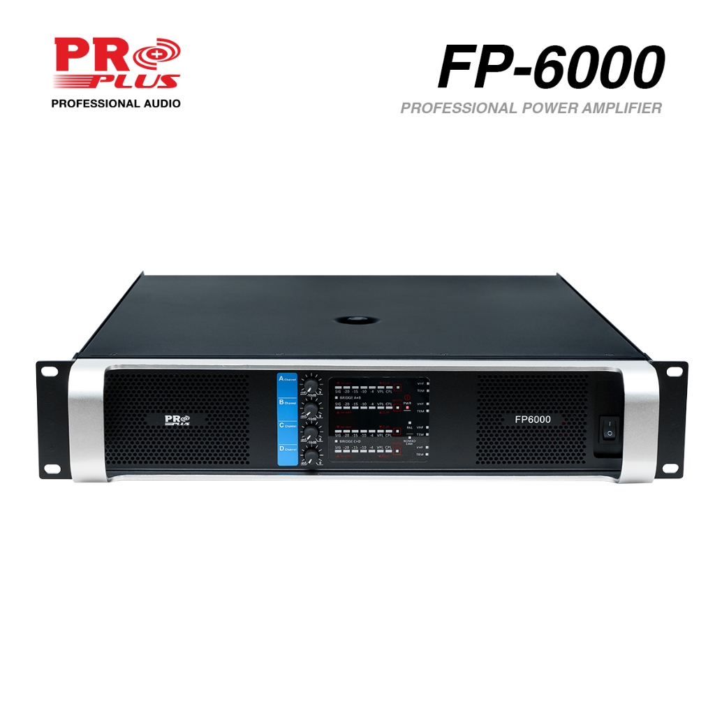 เพาเวอร์แอมป์ 4CH 600W PRO PLUS FP-6000