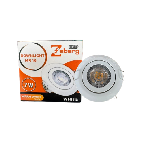 โคมดาวน์ไลท์ 7W MR16 WW  Zeberg