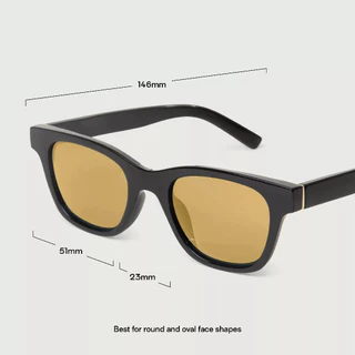 Sunnies Studios Theo (แว่นกันแดดแฟชั่นทรงสี่เหลี่ยม สำหรับยูนิเซ็กส์)