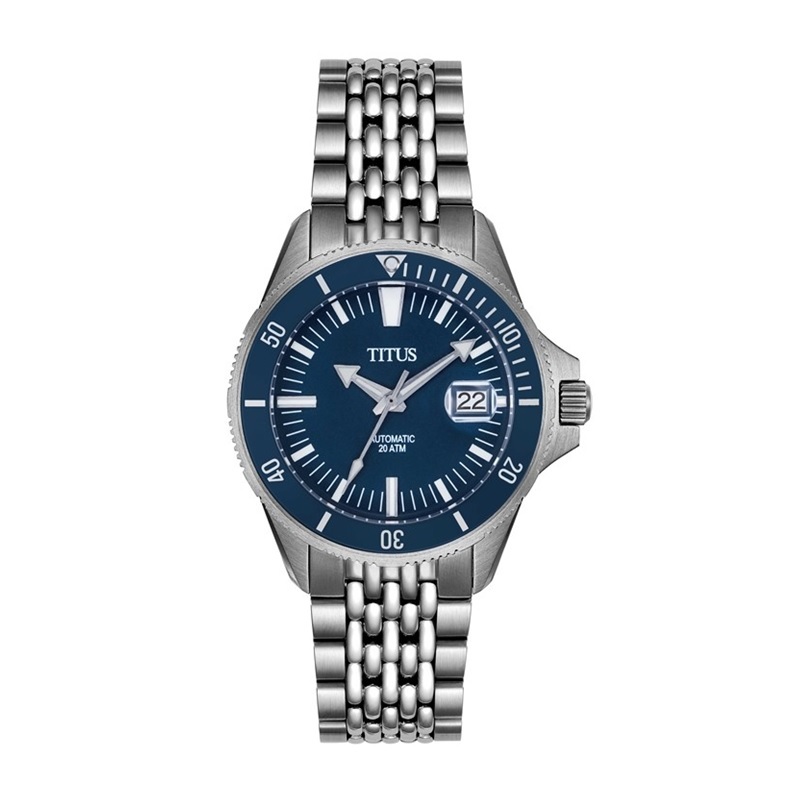 Solvil et Titus (โซวิล เอ ติตัส) นาฬิกาผู้ชาย Valor 3 เข็ม วันที่ ออโตเมติก สเตนเลส 43มม.(W06-03250)